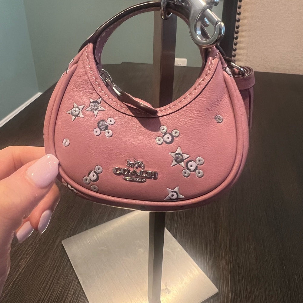 NWT Coach Carmen Bag Charm with Star Print - Picture 2 of 8